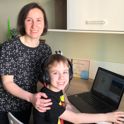 Elena and son Andrew