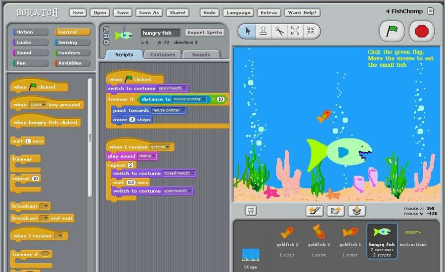 Coding in Scratch